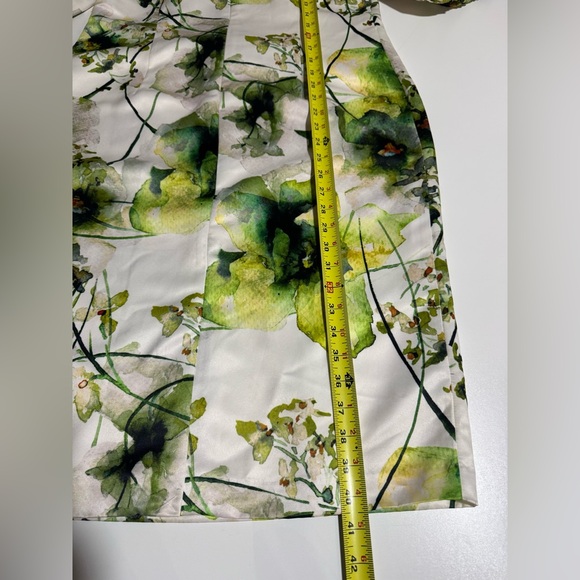 Midnight Velvet Green and Yellow Floral Midi Dress - Picture 8 of 12